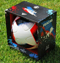 Pallone Adidas Fracas EURO 2016 – vista frontale con logo UEFA EURO 2016 France e scritta Portugal Wales Fracas